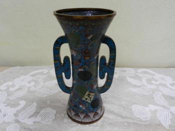 Vase - brass, enamel - 1930 Vase - brass, enamel - 1930