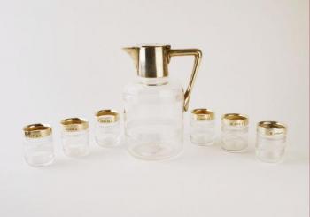 Silver Table Set - glass, silver - 1888 Silver Table Set - glass, silver - 1888