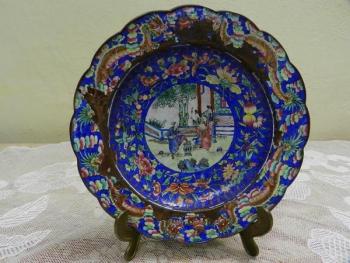 Plate - brass, enamel - 1930 Plate - brass, enamel - 1930
