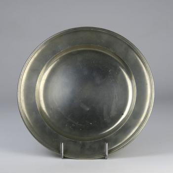 Pewter Plate - tin - 1810 Pewter Plate - tin - 1810