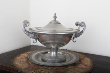 Bowl - tin - 1870 Bowl - tin - 1870