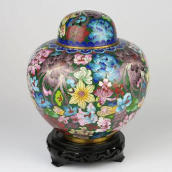 Jar - wood, enamel - 1930 Jar - wood, enamel - 1930