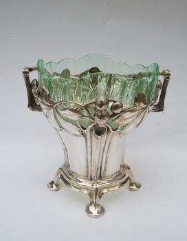 Small Basket - glass, silver - 1905